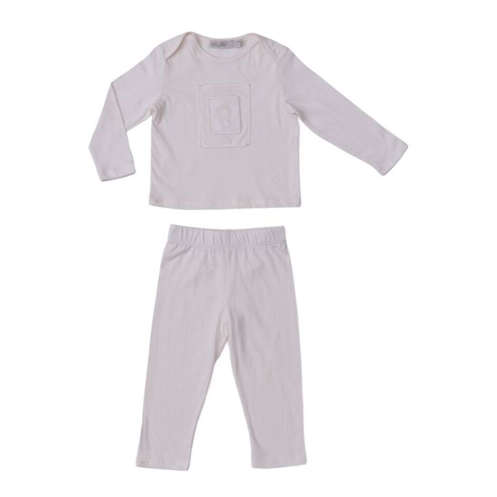 Barefoot Dreams  Heritage Organic Cotton Baby Set, Cream